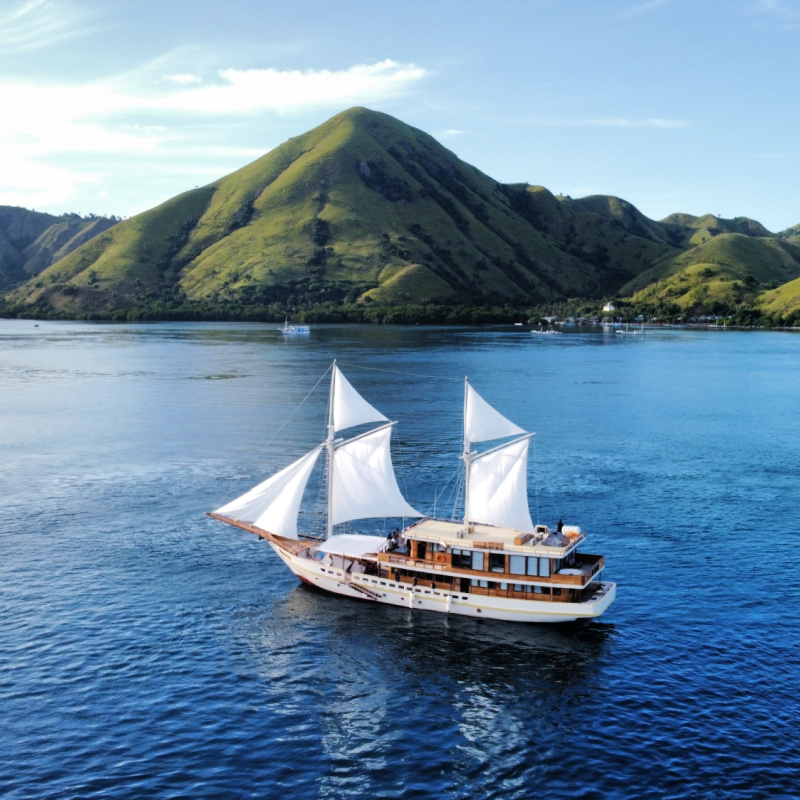 Ship Sails Off Flores Islands in Indonesia.jpg