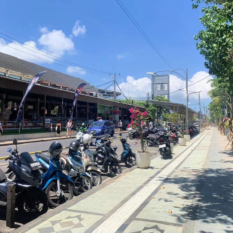 Sidewalk in Bali