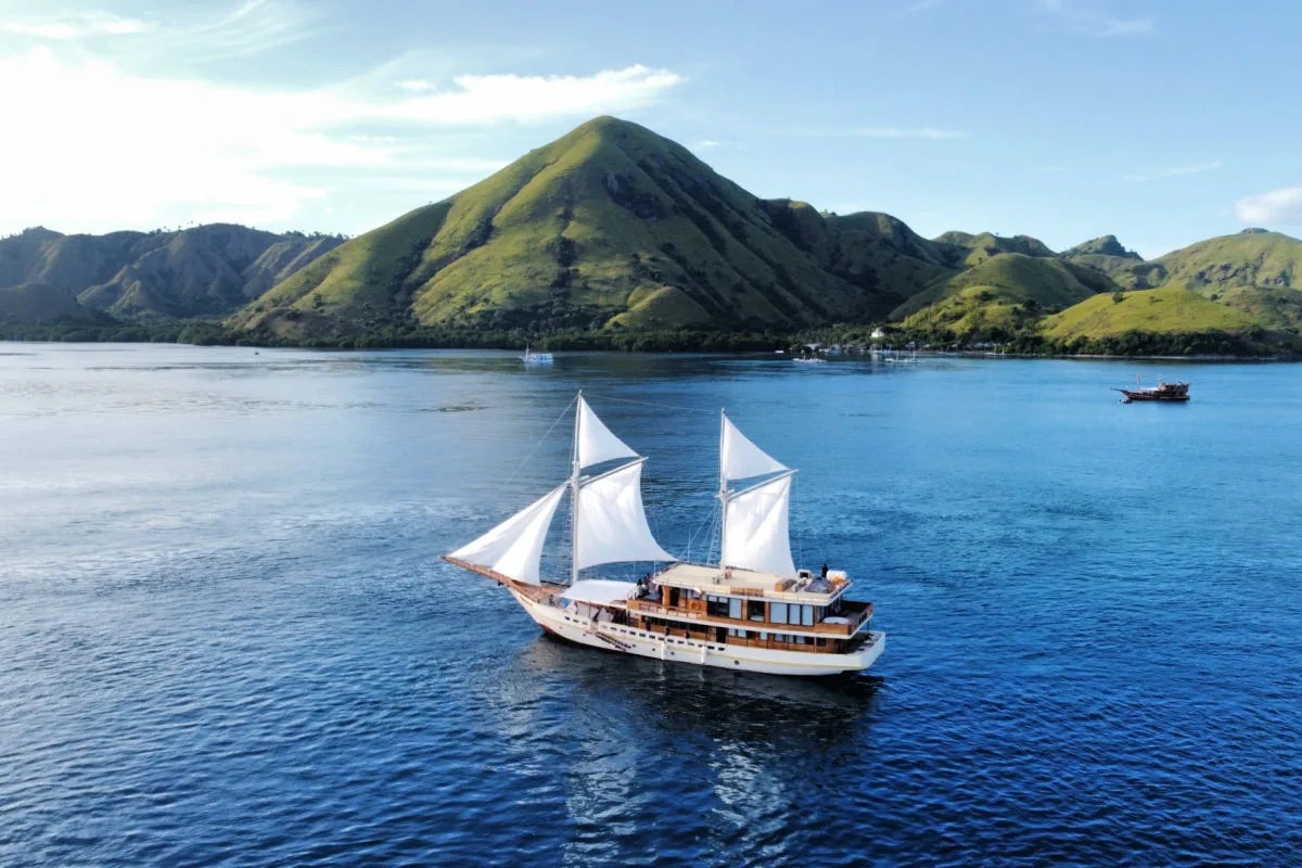 Ship Sails Off Flores Islands in Indonesia.jpg