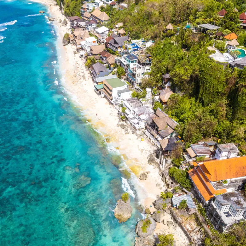 View of Bingin Beach Uluwatu Bali