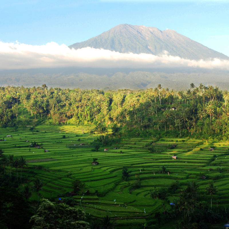 View of Mount Agung