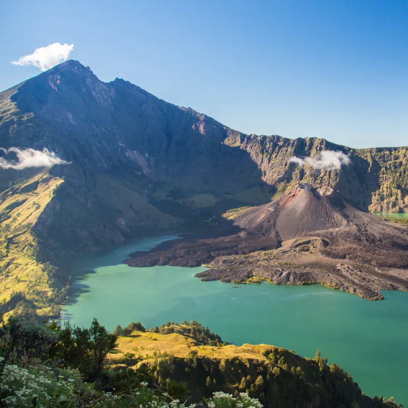 View of Mount Rinjani in Lombok