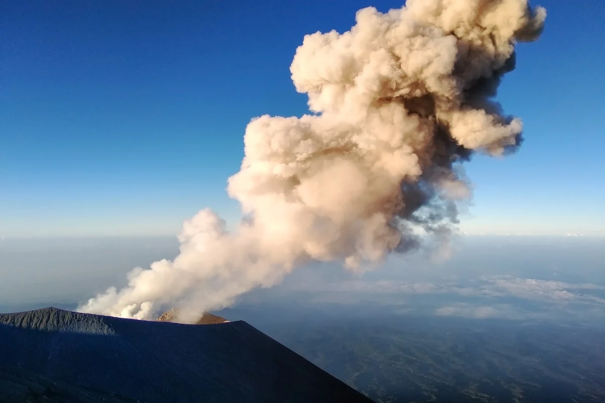 Mount Semeru Erupts Volcano Indonesia