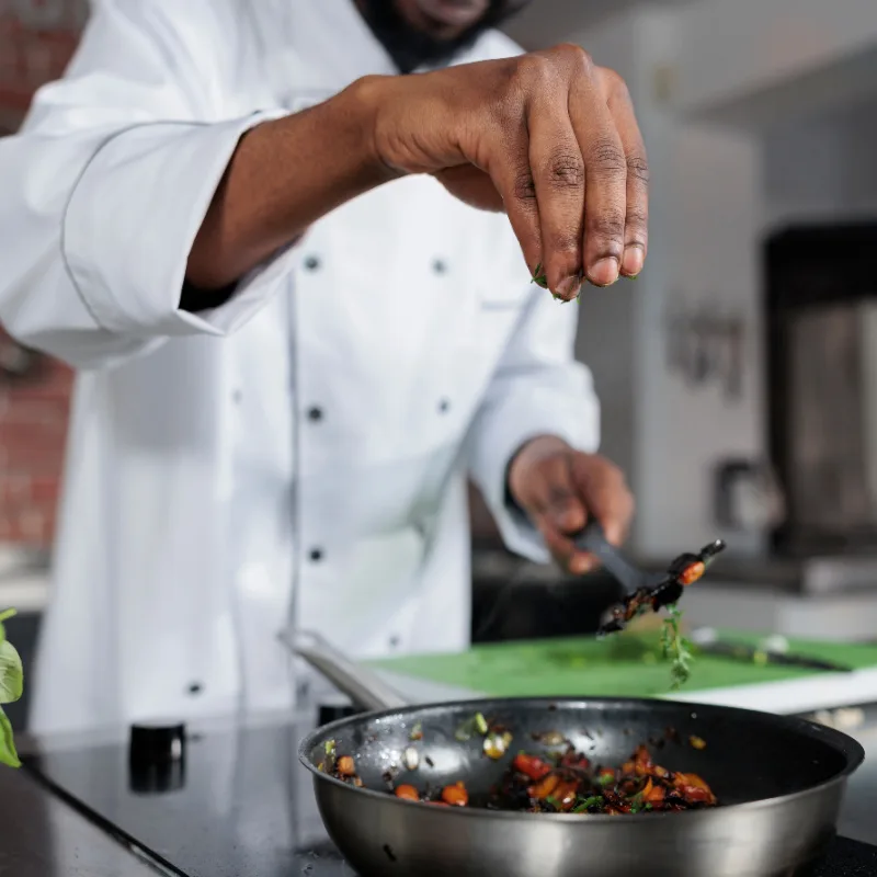 Chef in Kitchen Restuarant Dining Bali