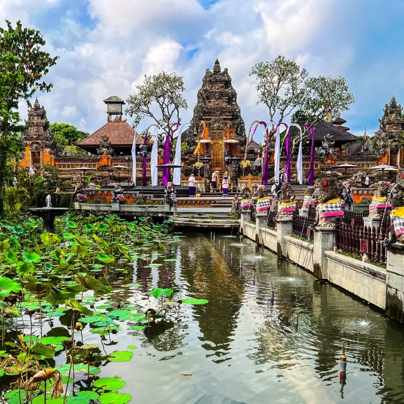 Pura Saraswati Temple In Ubud Bali