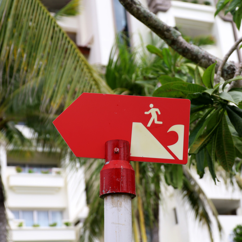 Tsunami Evacuation Sign