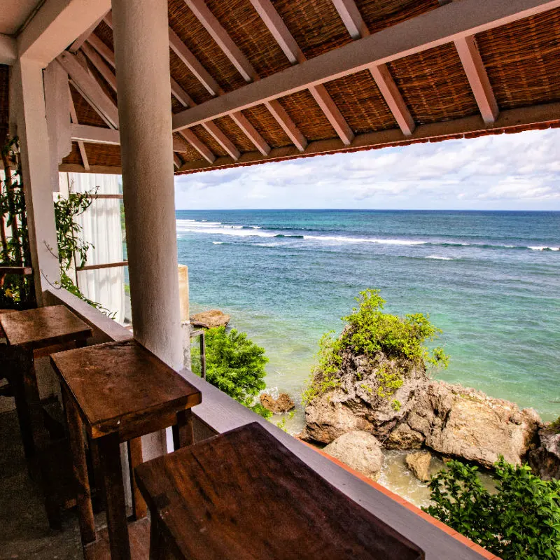 Uluwatu Bingin Beach View From Warung Bali