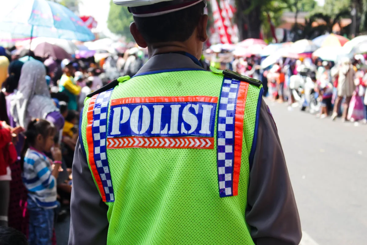 Police Officer In Bali Indonesia