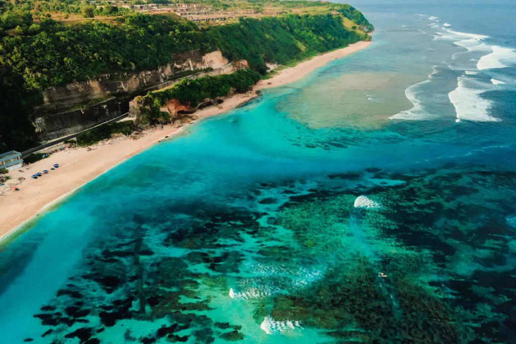 View of Pandawa Beach in Kutuh Bali