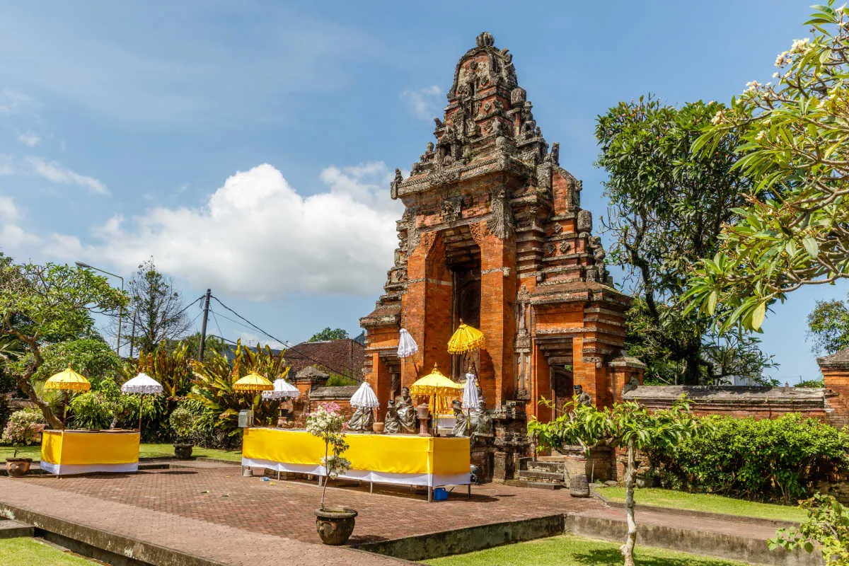 Gateway at Klungkung Royal Palace Complex in Bali