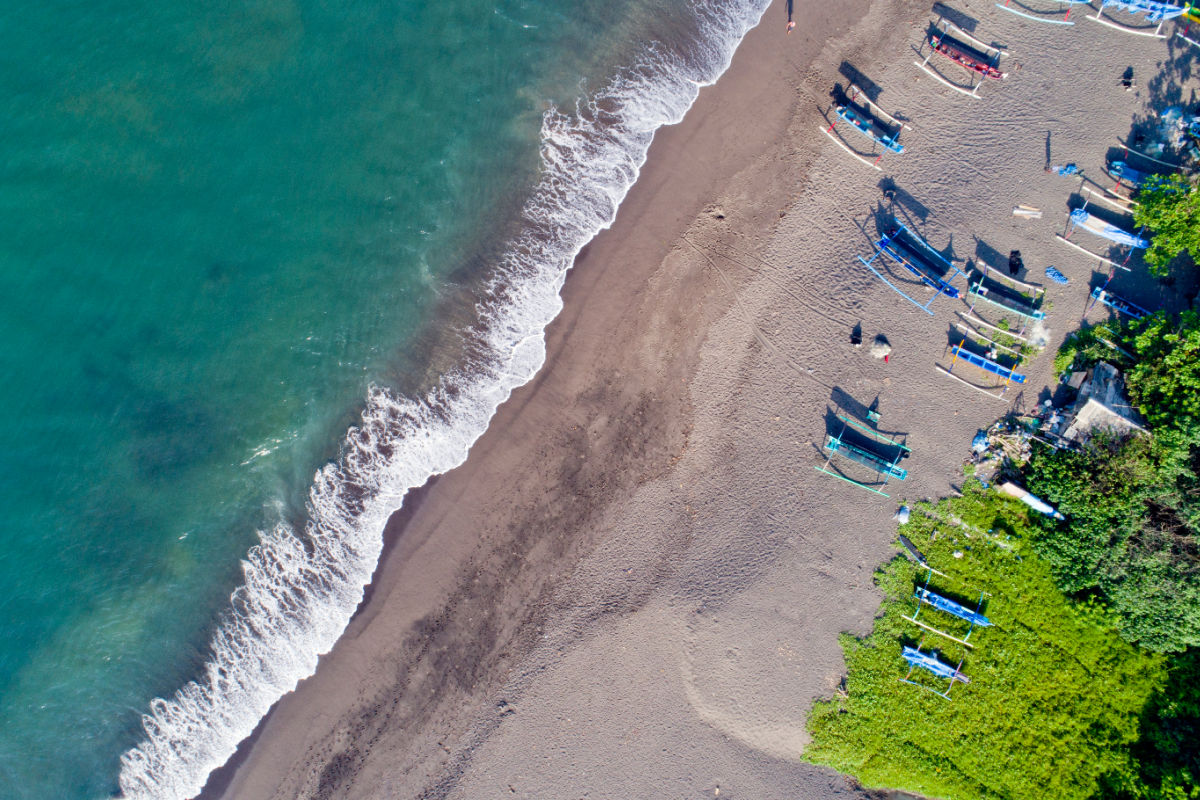 View of Seseh Beach Bali