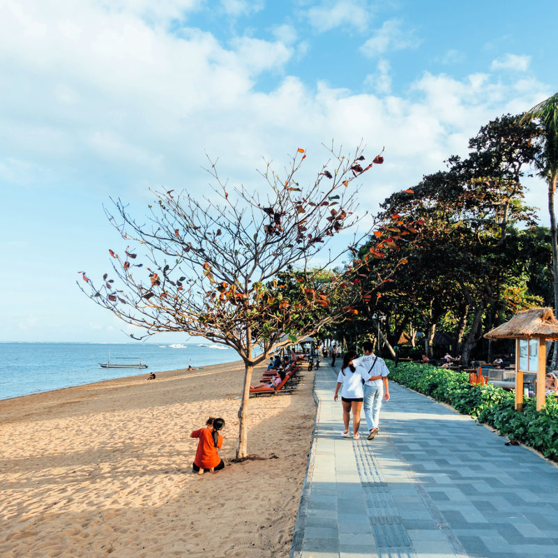 Beachwalk at Sanur in Bali