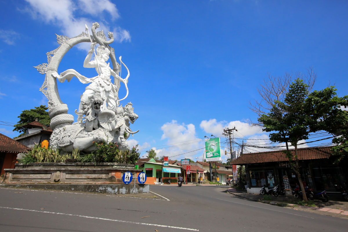 Arjuna Statue In Central Ubud Bali
