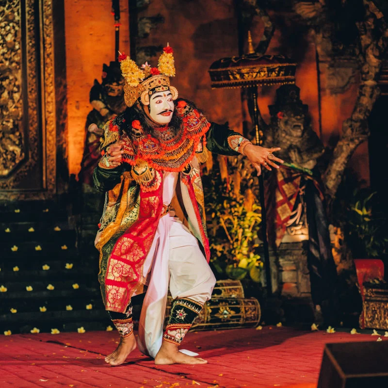 Cultural Dance At Ubud Palace in Bali Barong