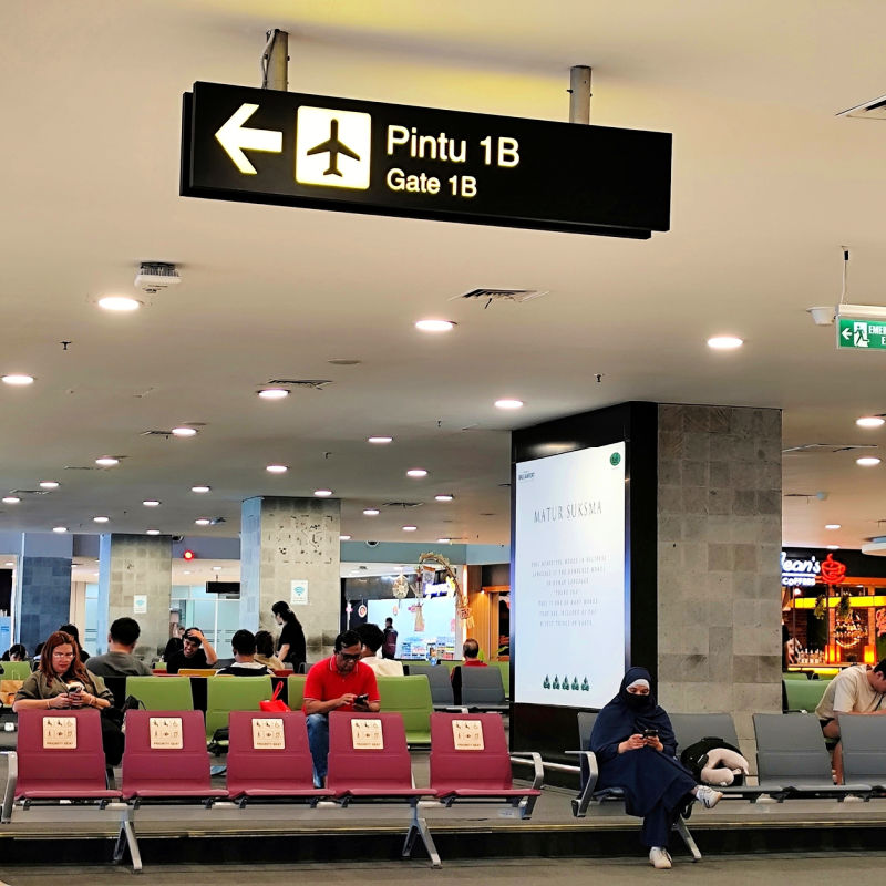 Gate 18 at Bali Airport Depatutres