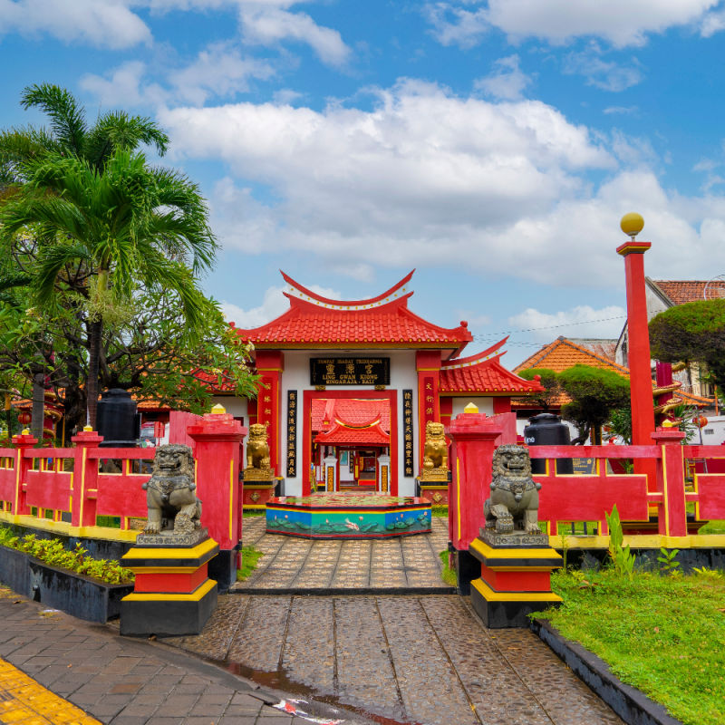 Ling Gwan Kiong Buddhist Temple in Singaraja in North Bali