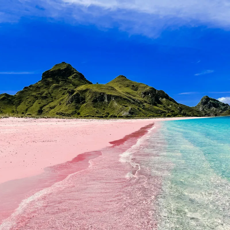 Pink Beach in Labuan Bajo Komodo Indoneisa