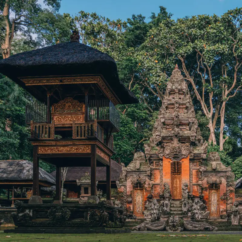 Temple Inside Ubud Monkey Forest Bali