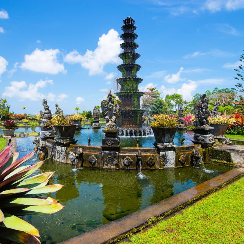 Tirta Gangga Gardens And Water Palace in Karangasem Regency Bali
