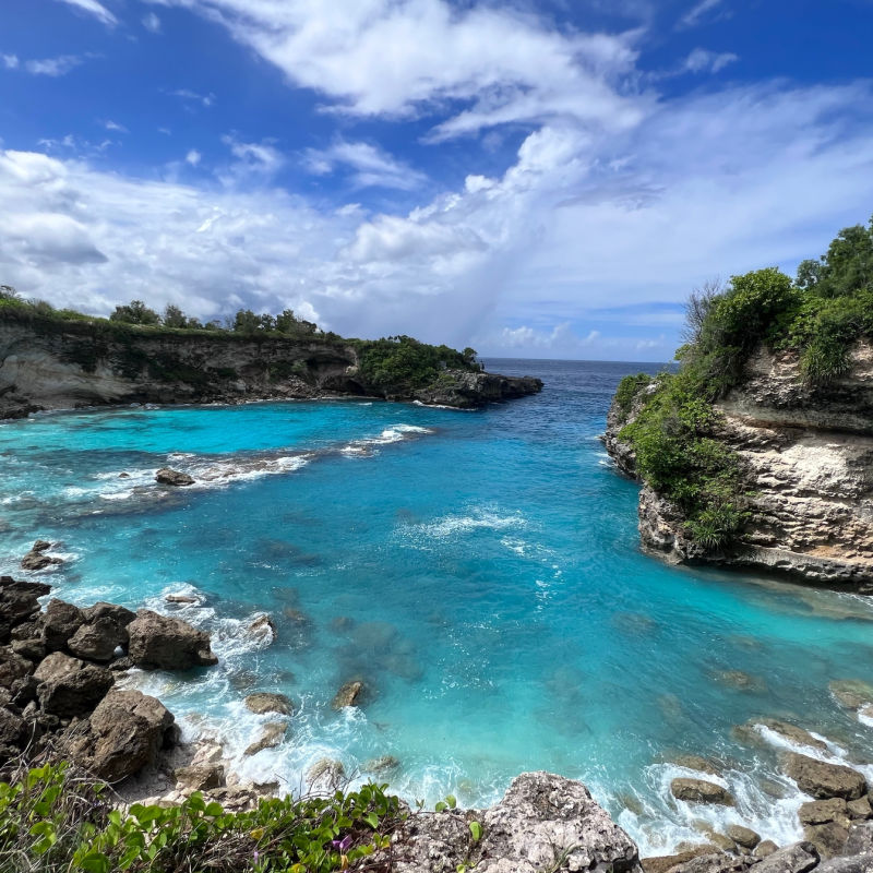 View of Blue Lagoon in Nusa Ceningan