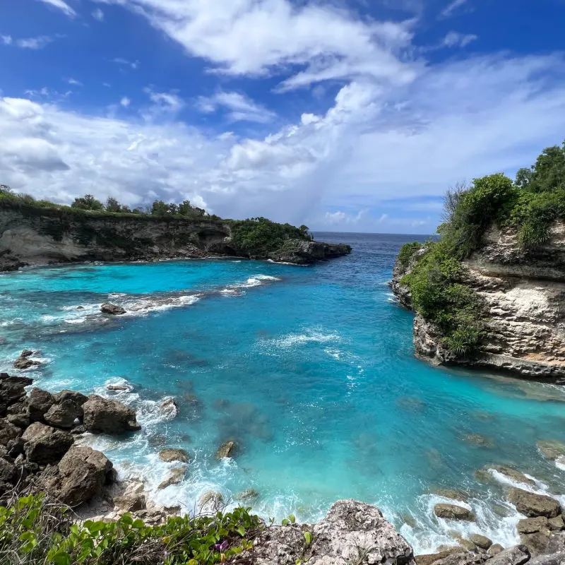 View of Blue Lagoon in Nusa Ceningan
