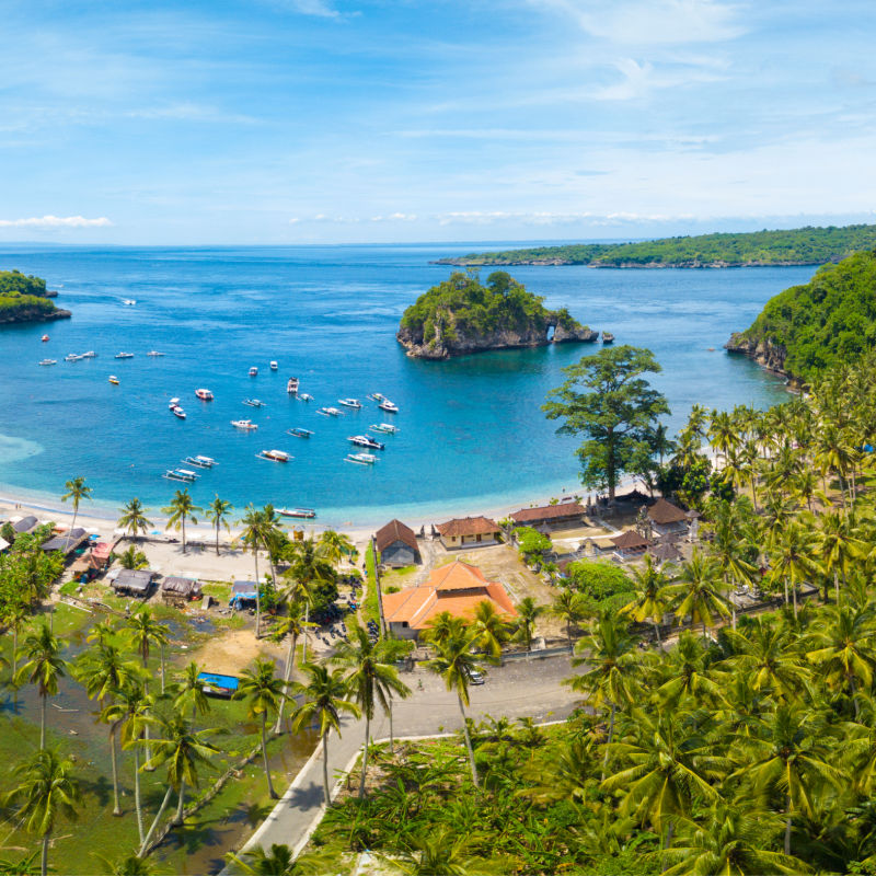 View of Crystal Bay in Nusa Penida