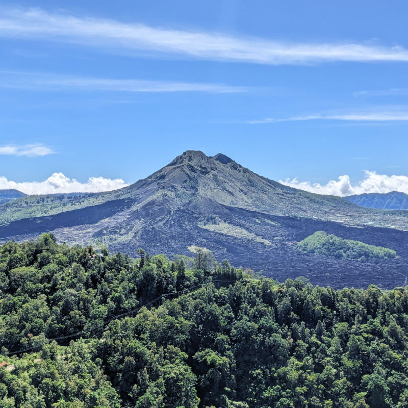 View of Mount Batur in Kintamani