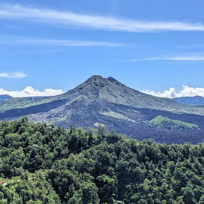 View of Mount Batur in Kintamani