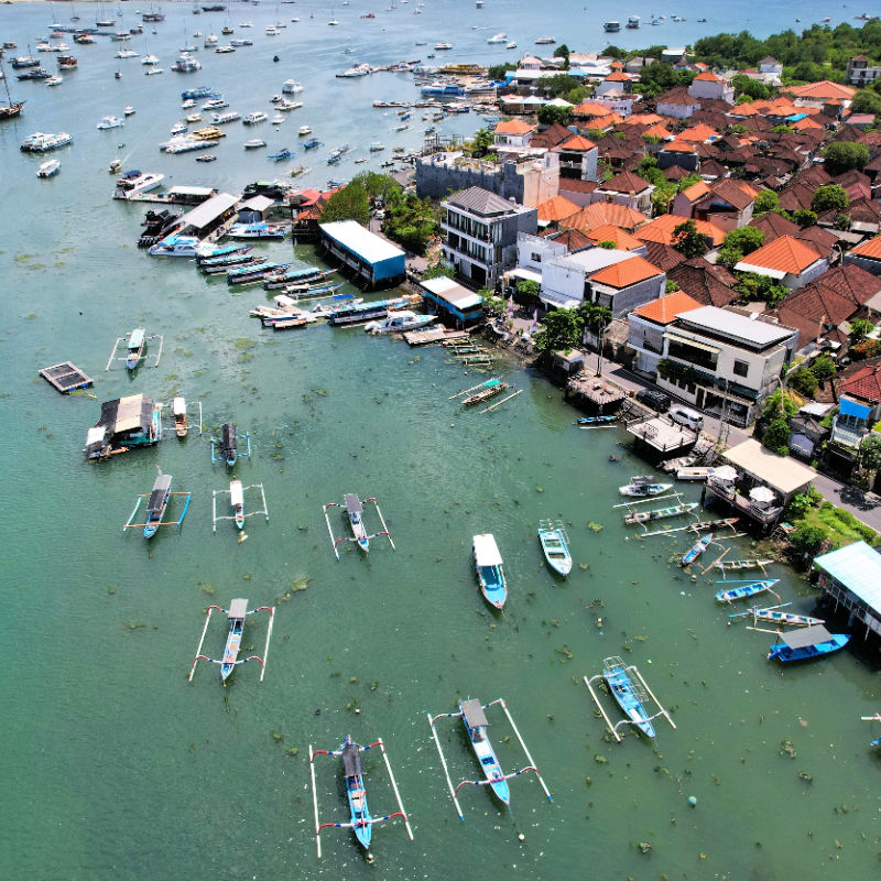 View of Serangan in Denpasar Bali