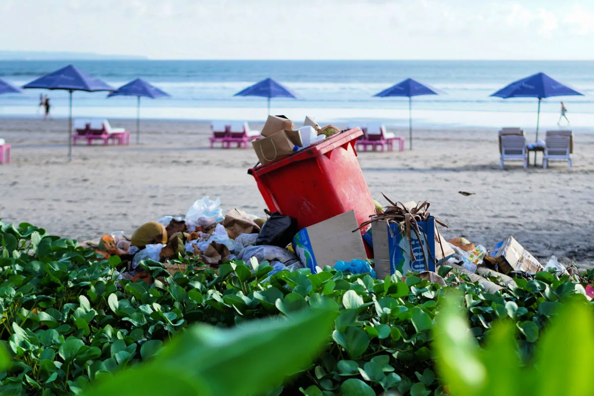 Trash Bin on Seminyak Beach in Bali.jpg