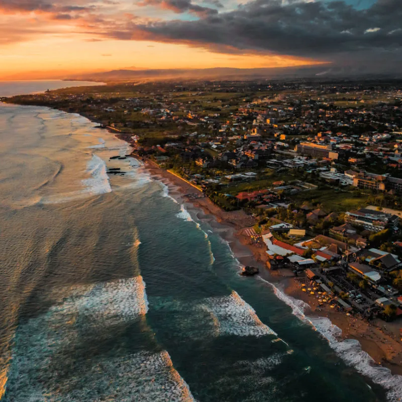 Golden Hour Over Canggu in Bali
