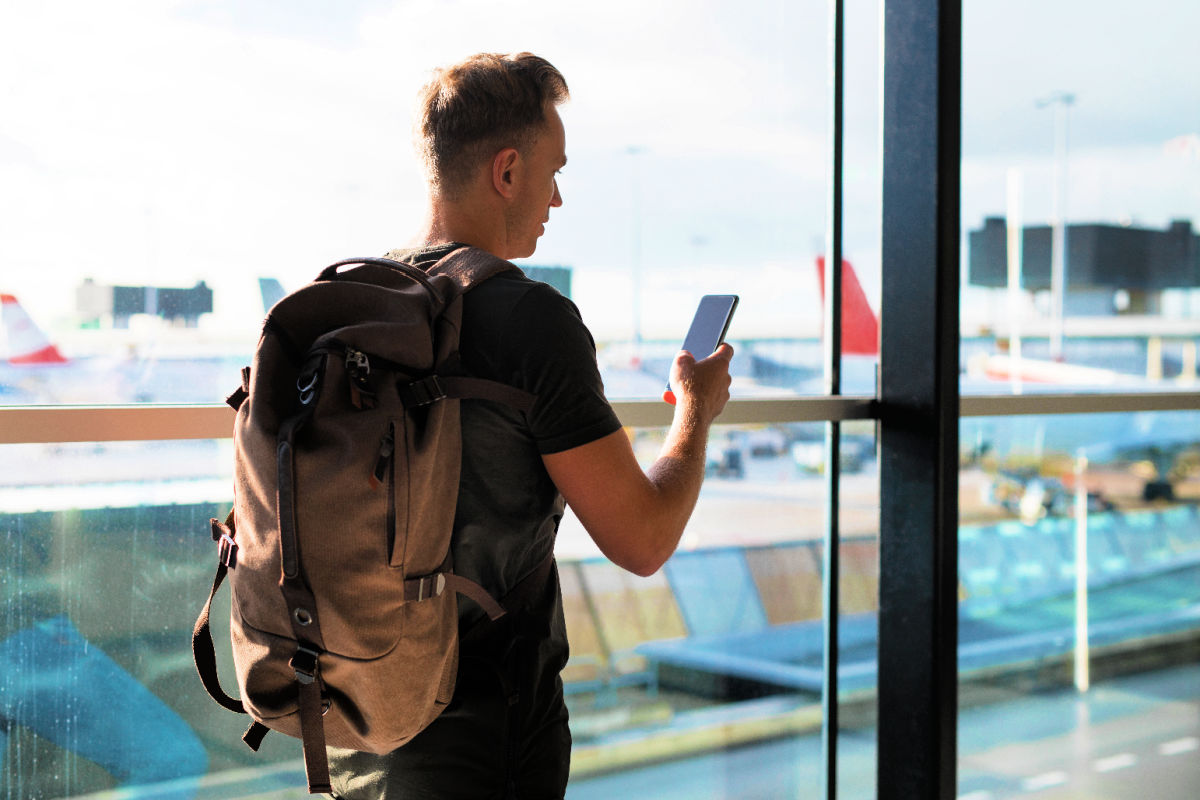 Man on Phone at Airport.jpg