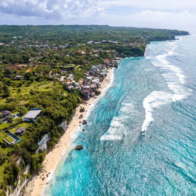 View of Bingin Beach in Bali Uluwatu