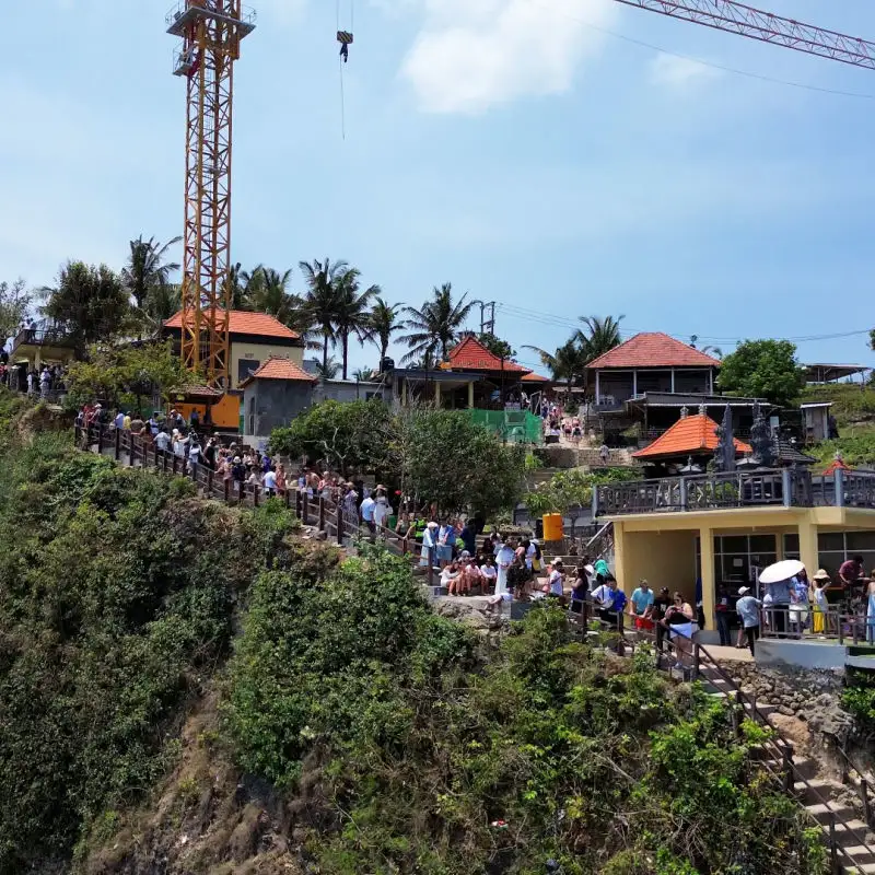 Construction Crane at Nusa Penida Kelingking Beach