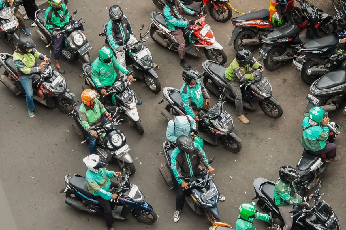GoJek Grab Drivers On Road in Bali.jpg