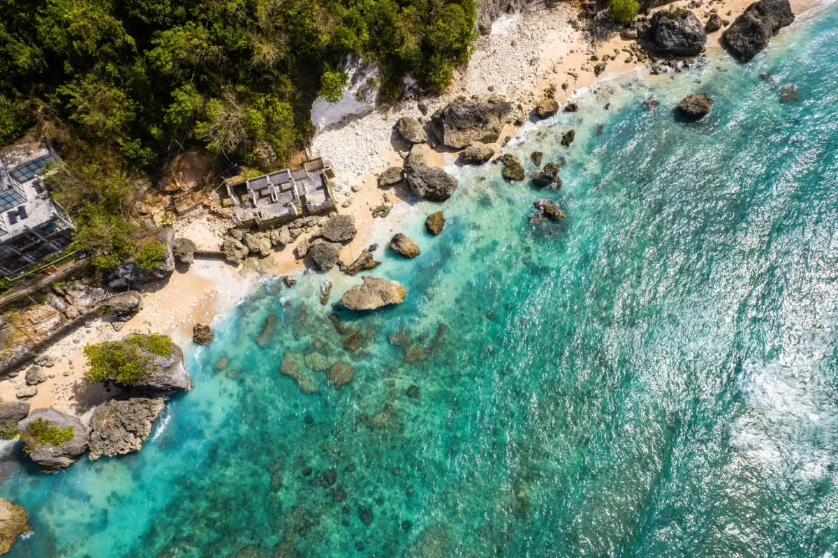 View of Bingin Beach Bali Uluwatu