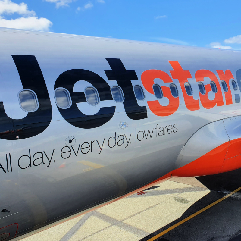 Jetstar Plane Close Up