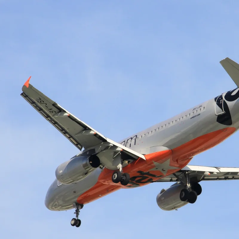 Jetstar Plane in Sky