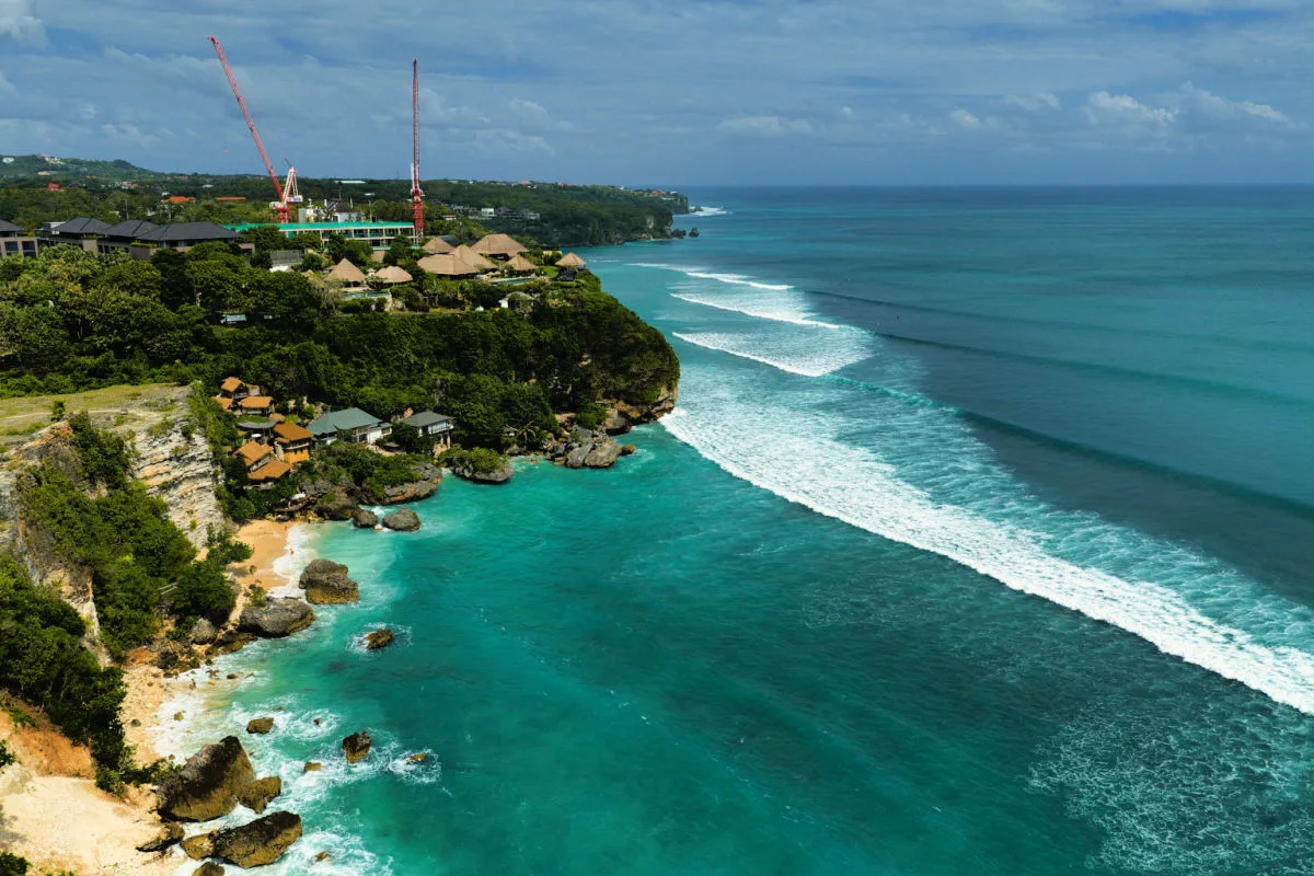 View of Bingin Beach Area In Bali Uluwatu