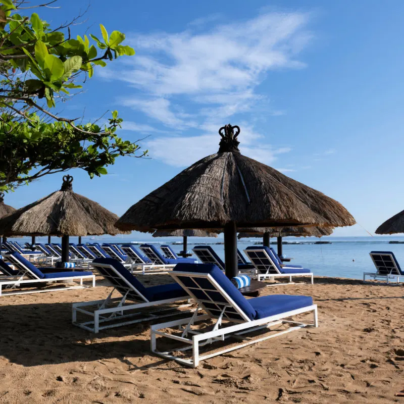 Sanur Beach Sun Loungers Bali
