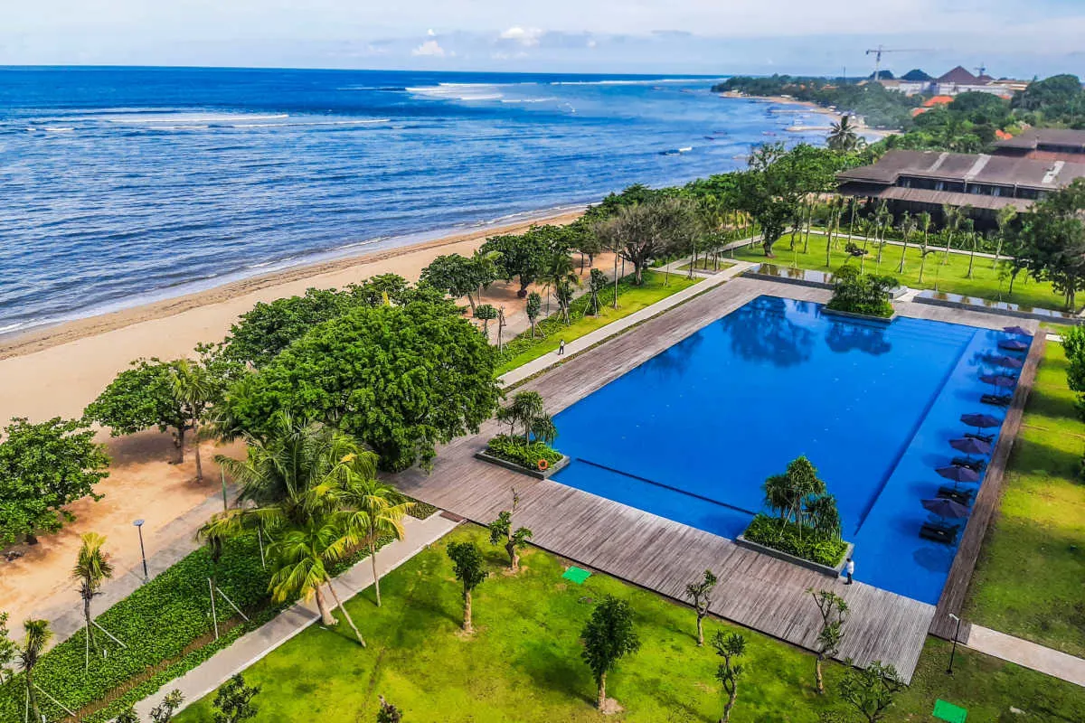  View of Sanur Beach Hotel Pool in Bali