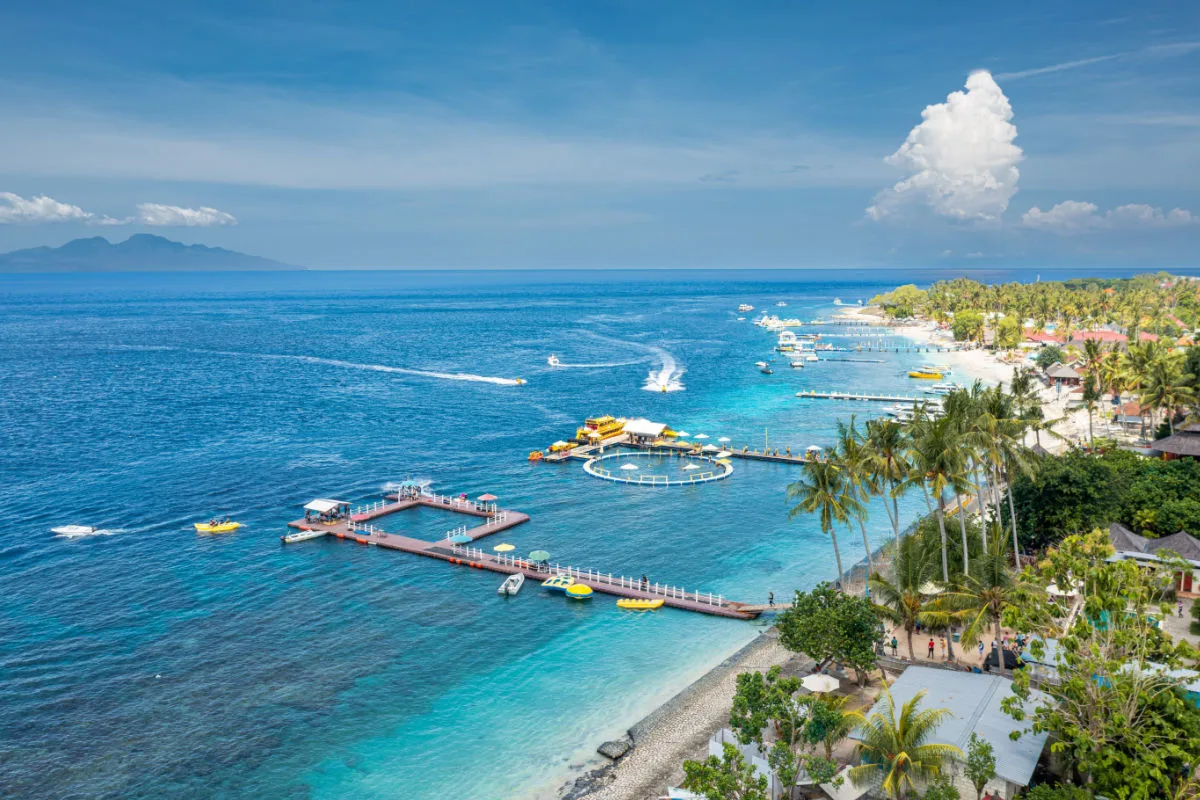 View Of Nusa Penida Port in Bali