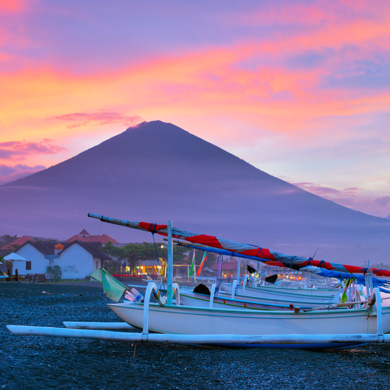 View of Amed at Sunset