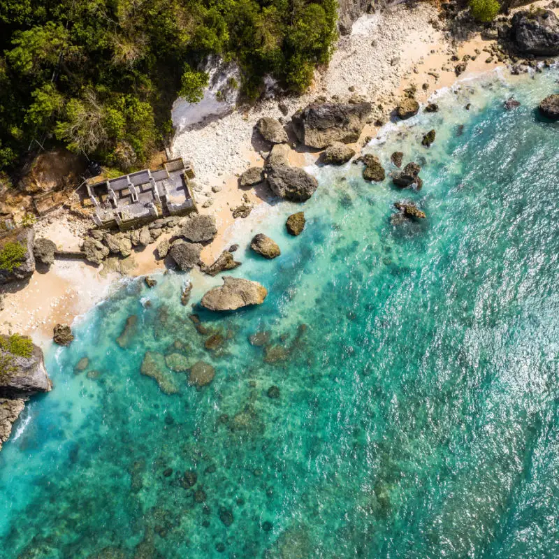 View of Bingin Beach Bali Uluwatu