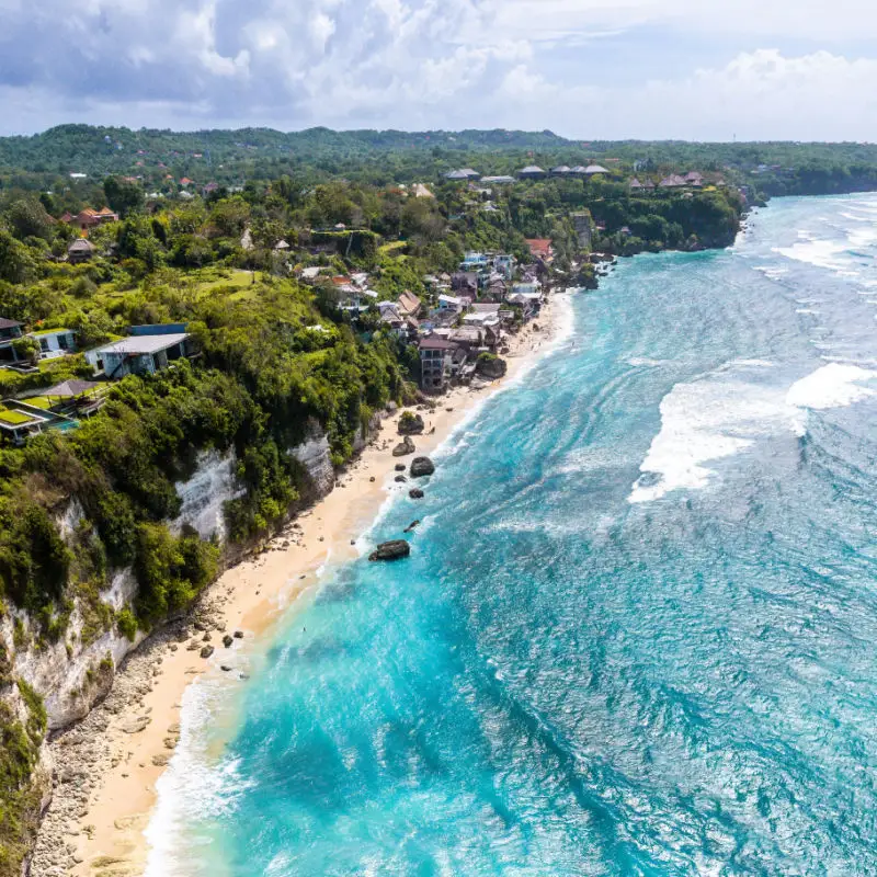 View of Bingin Beach in Uluwatu