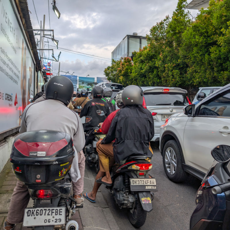 Traffic in Central Bali