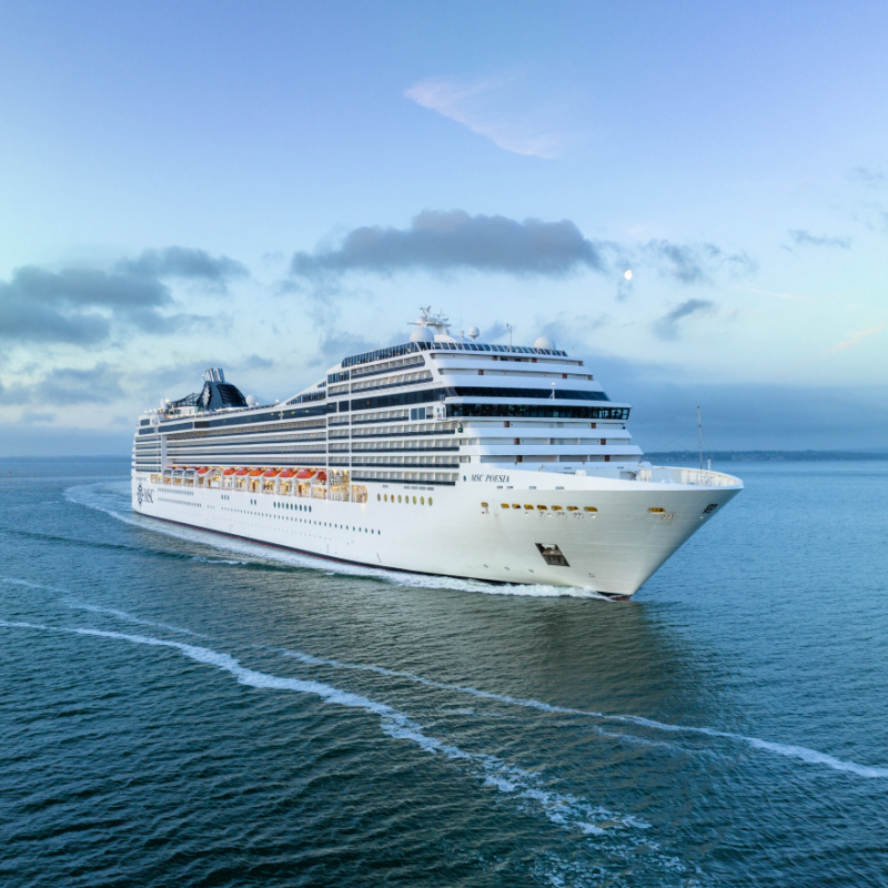 Cruise Ship in Ocean