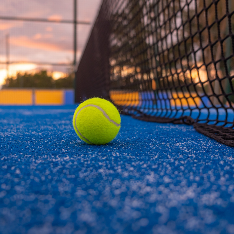 Tennis Ball on Padel Court in Bali