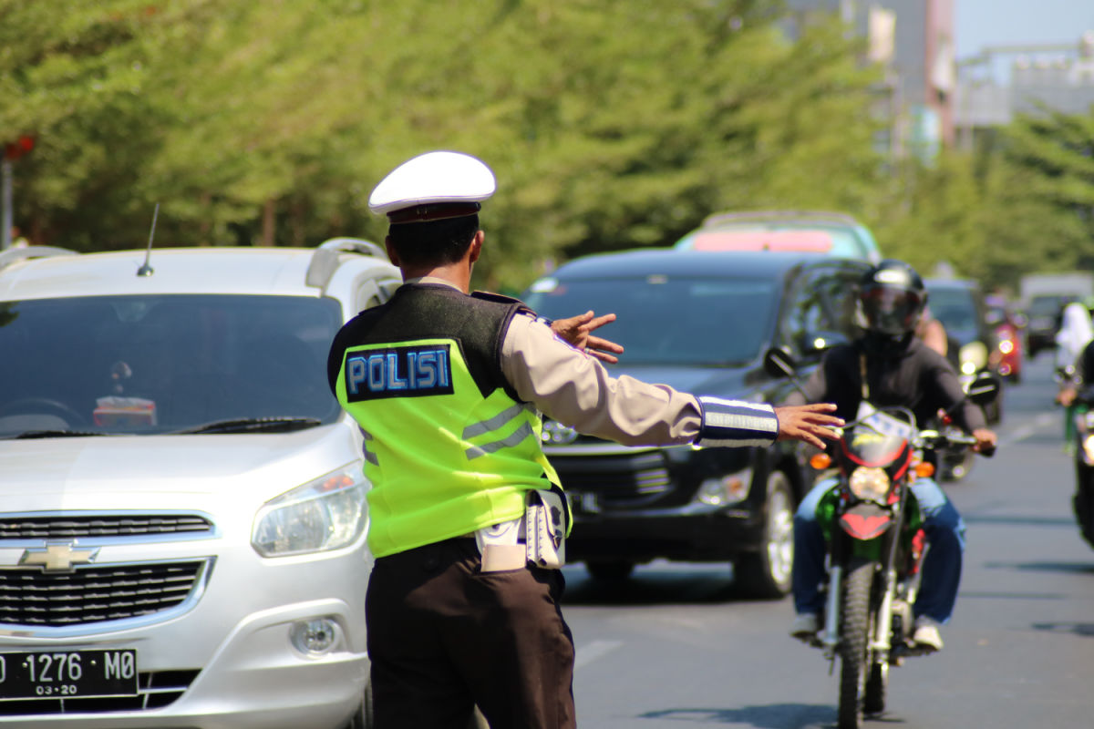 Traffic Officer in Indonesia