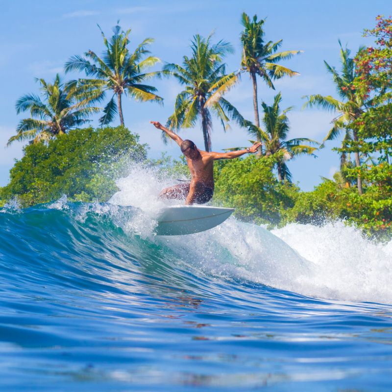 Surfer in West Bali